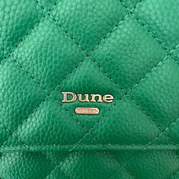Dune Green Quilted Leather Shoulder Bag - Picture 5 of 8